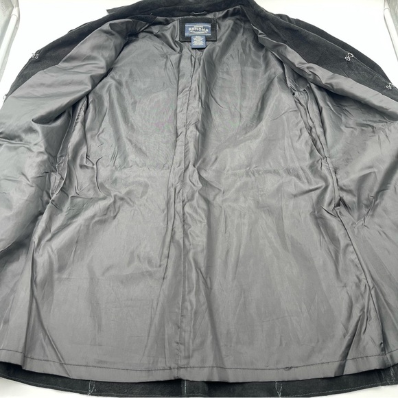 VTG Western Whip Stitch Leather Genuine Suede Coat Womens Size S Sonoma Jeans Co - Picture 4 of 15